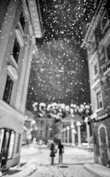 Snowy love by Lucky Luke