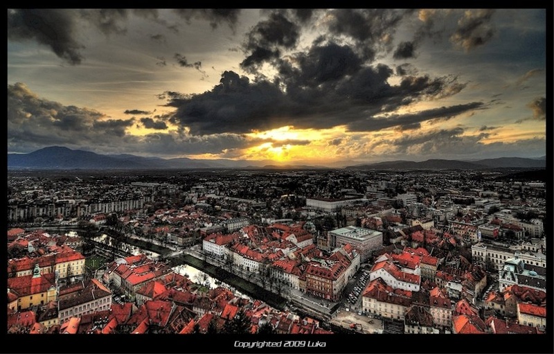 Ljubljana in November by Lucky Luke