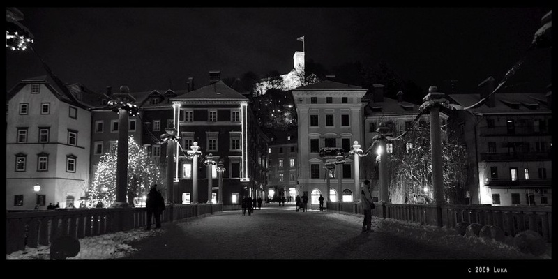 Veduta večerne Ljubljane by Lucky Luke