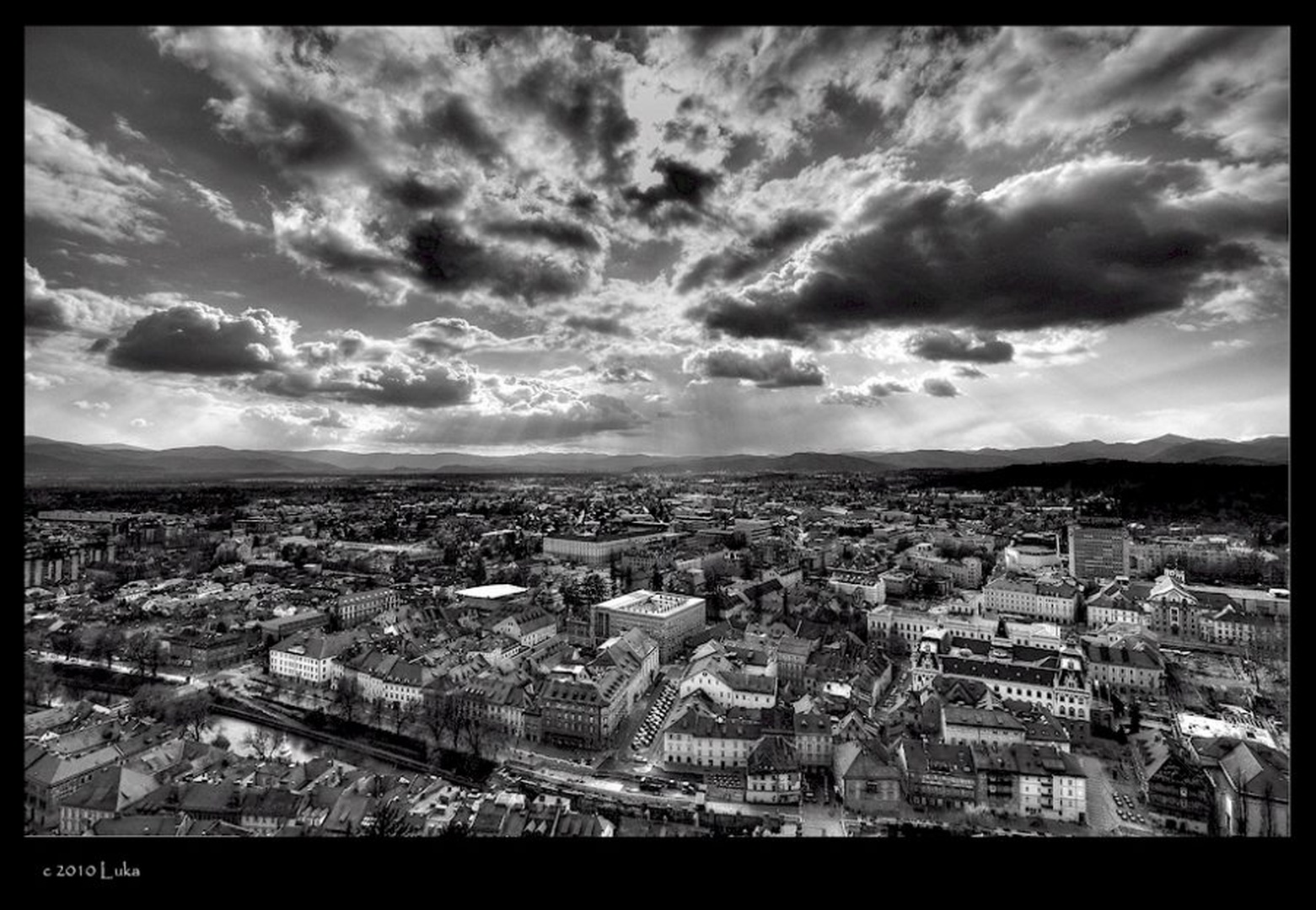 Ljubljana in BW by Lucky Luke