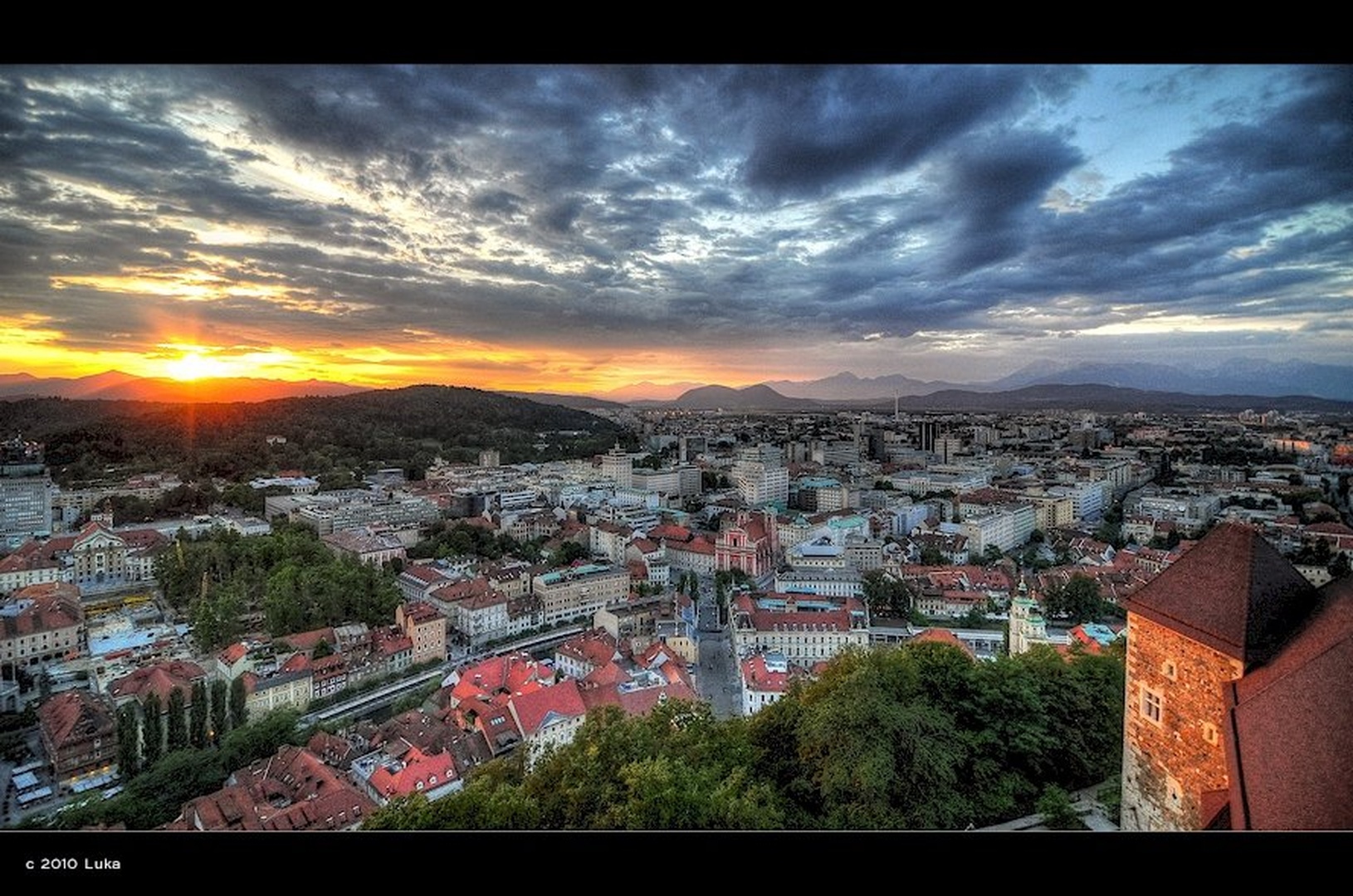 Sunset in Ljubljana by Lucky Luke