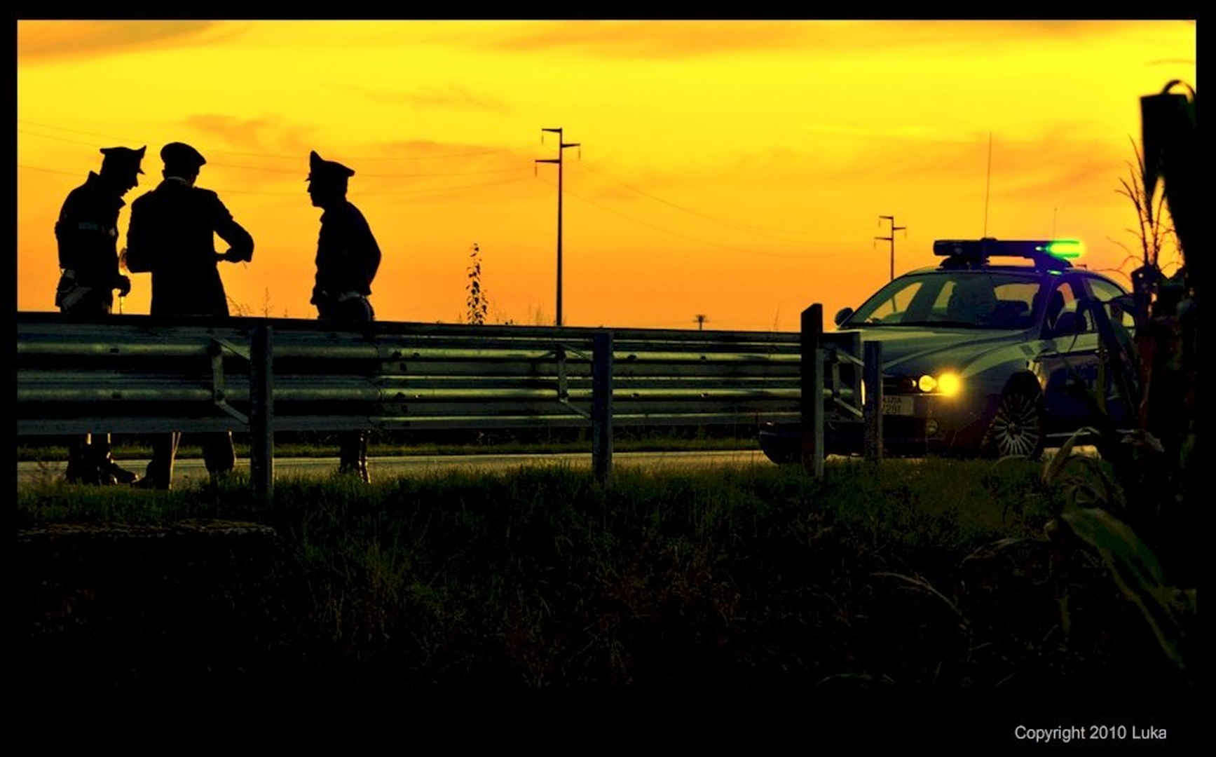 Sunset talk by Lucky Luke