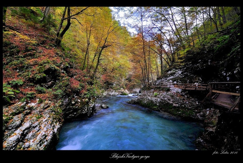 Vintgar gorge in autumn by Lucky Luke