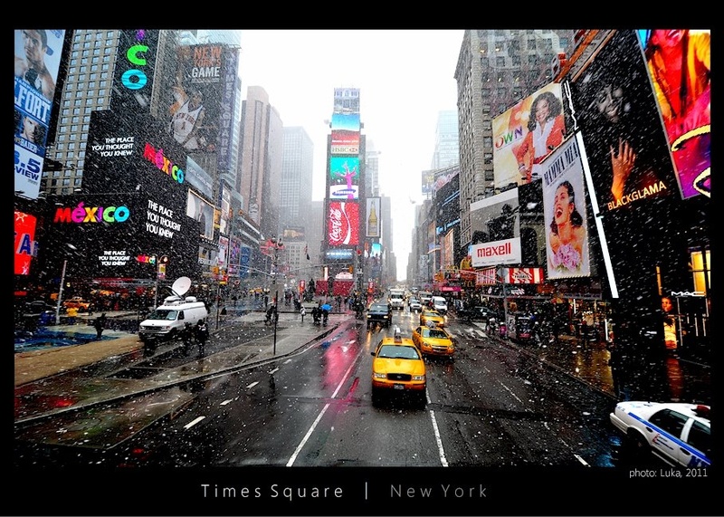 Times Square in Winter by Lucky Luke