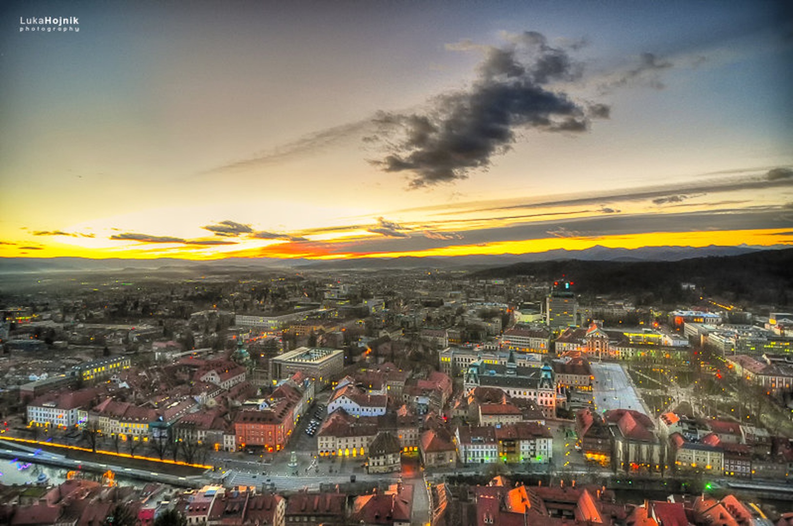 Sunset in Ljubljana by Lucky Luke