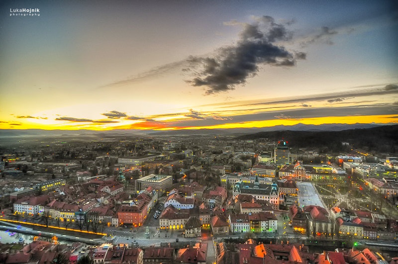 Sunset in Ljubljana by Lucky Luke