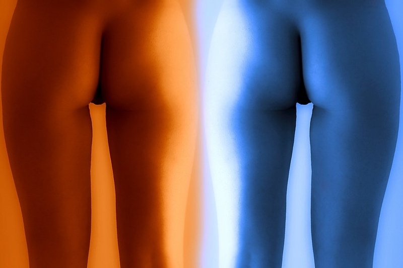 orange & blue by Albin Bezjak