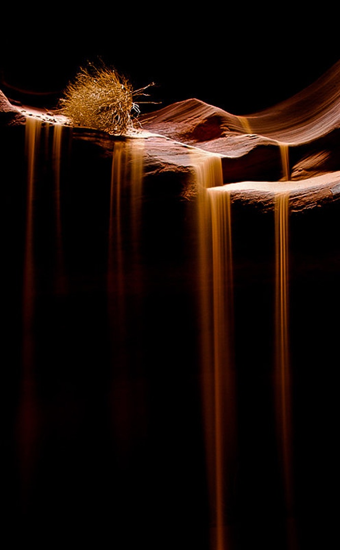 Golden cascade by Los