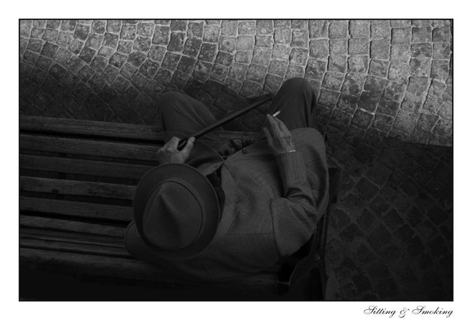 Sitting & Smoking by Gregor Prodan