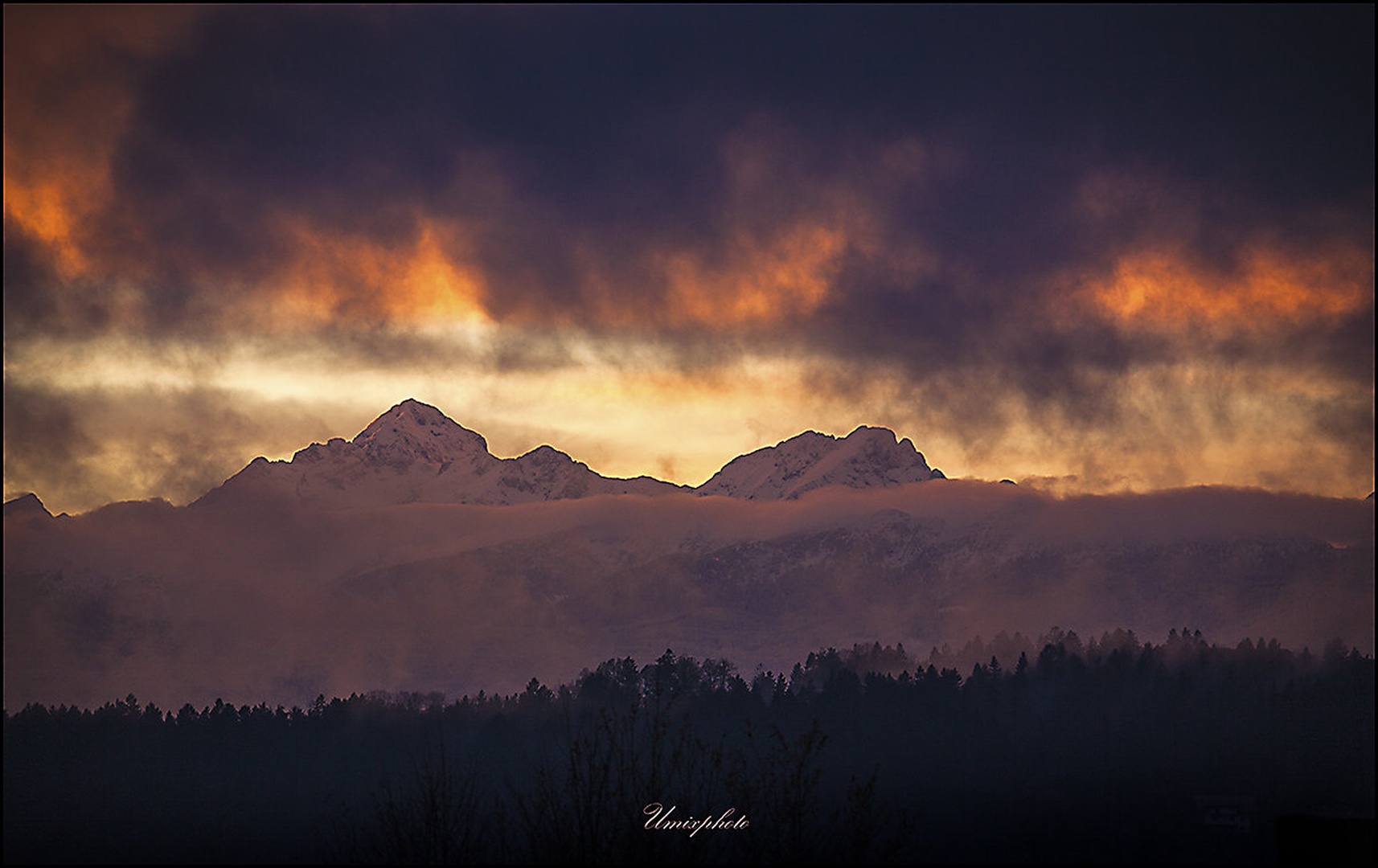 Sončni zahod na Triglavu by umix