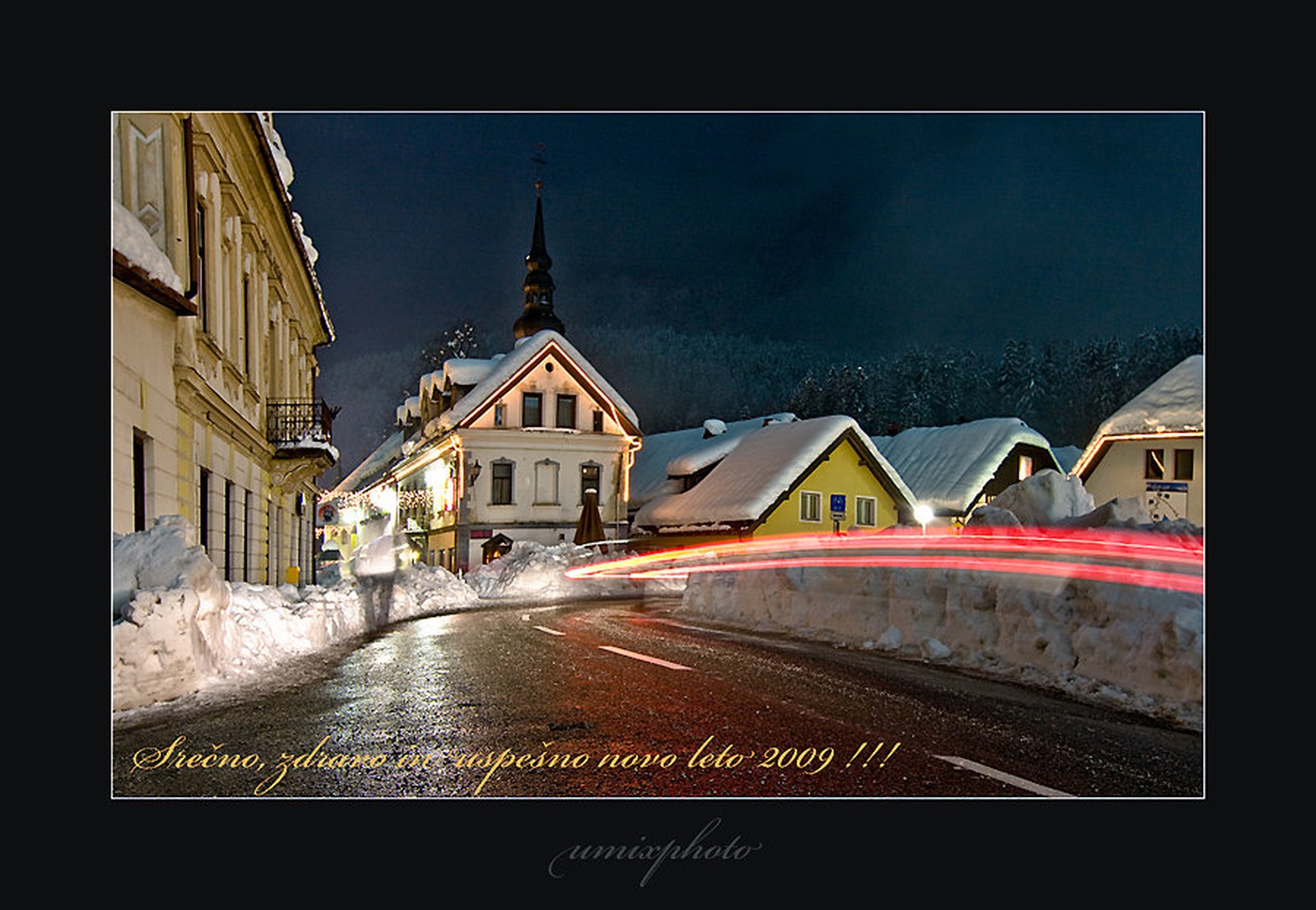 Voščilnica iz Kranjske Gore by umix