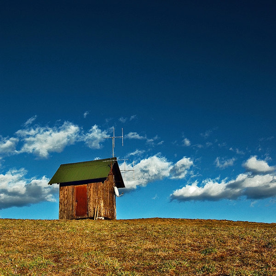 modern hut by matic golob