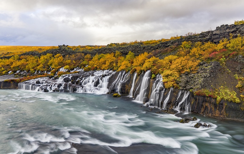 Hraunfossar by sanyalec
