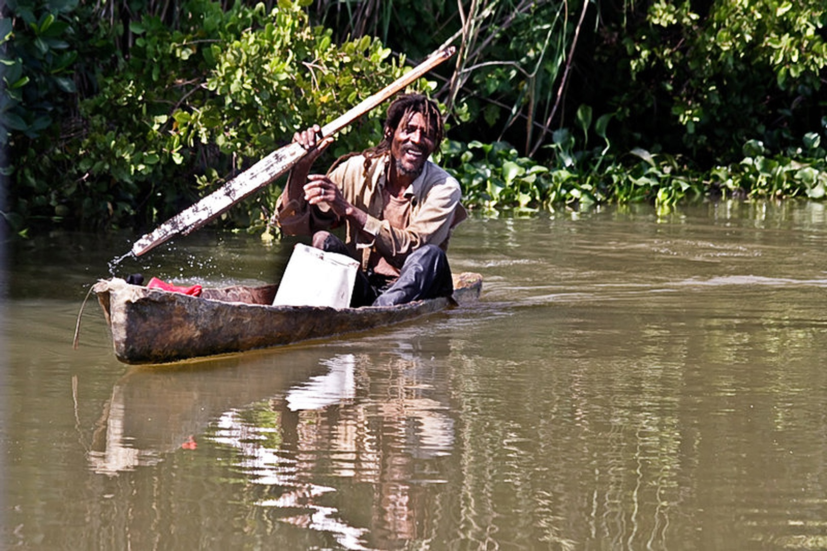 rastaman fisherman by Bor