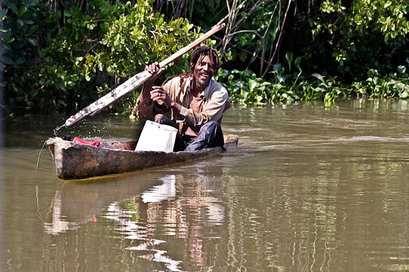rastaman fisherman by Bor