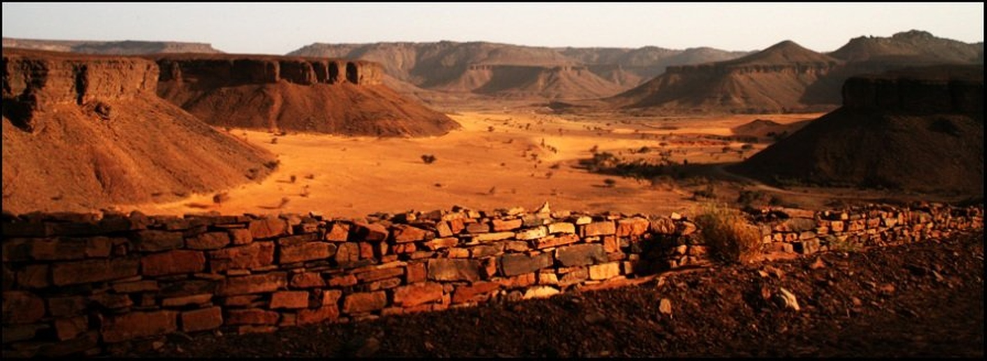 In the desert by