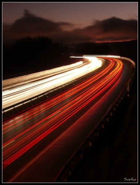 Highway lights by Luka Svetic