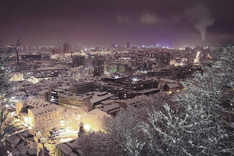 Zimska Ljubljana by Samo Murovec