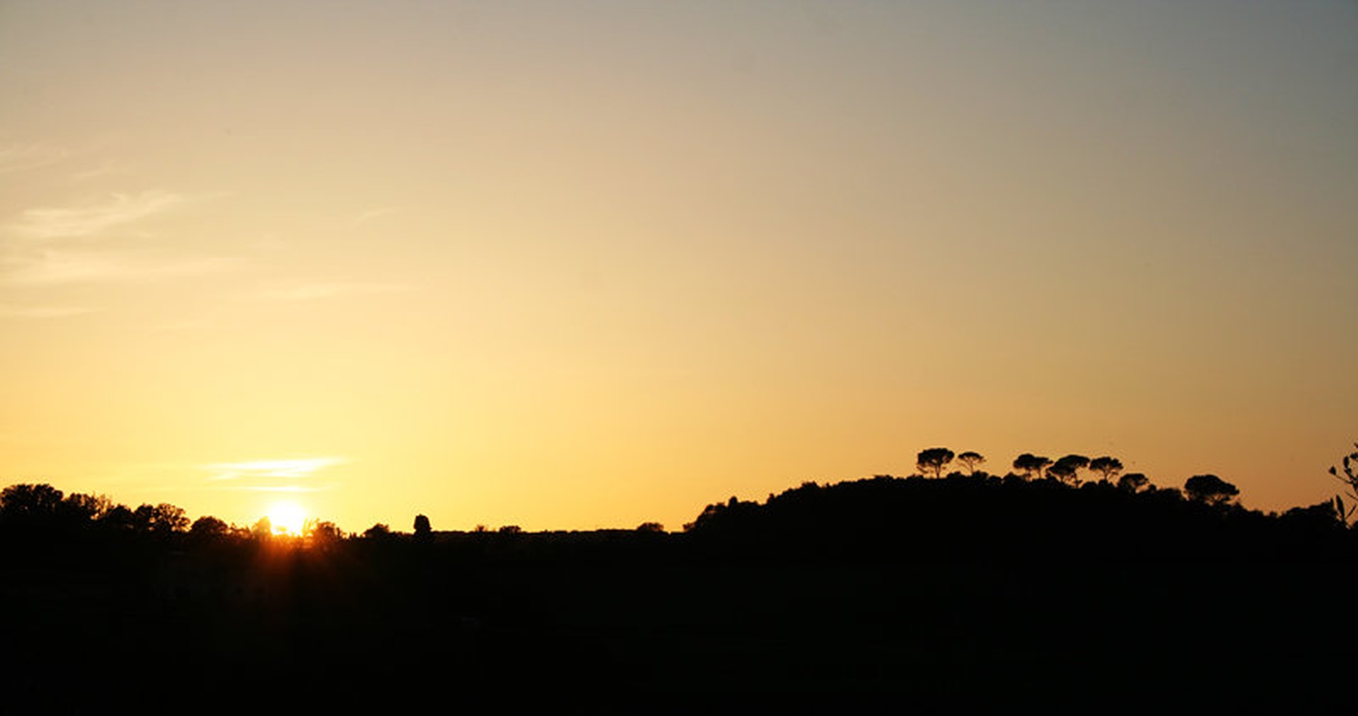 sunset in tuscany by