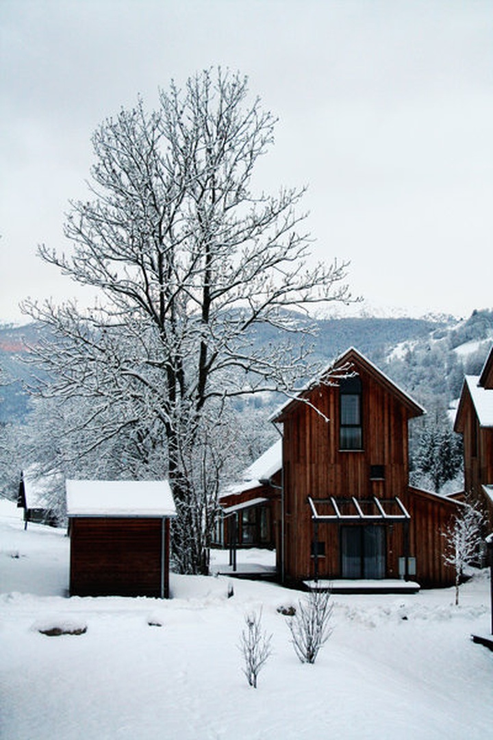wood and snow by