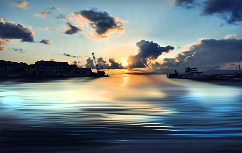 Seaside sunset by Blanka Kozamernik