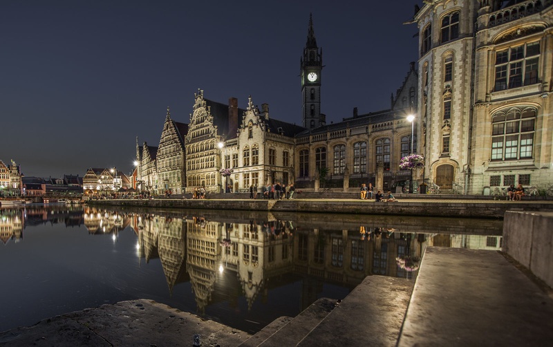 Gent v večernih urah by Mitja Kolbl