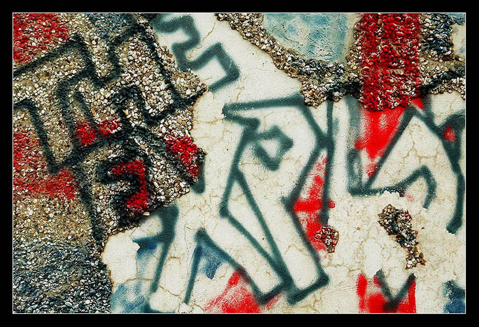 Broken graffitti by Sandi G.