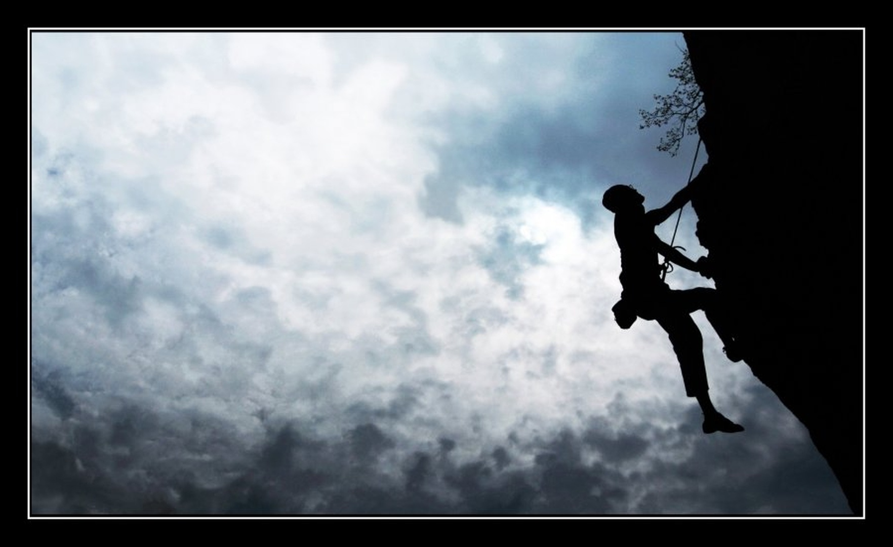 Running away from storm! by