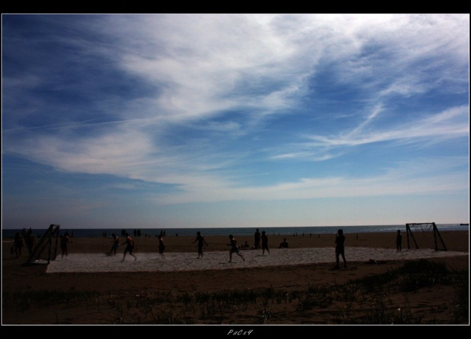 beach football by
