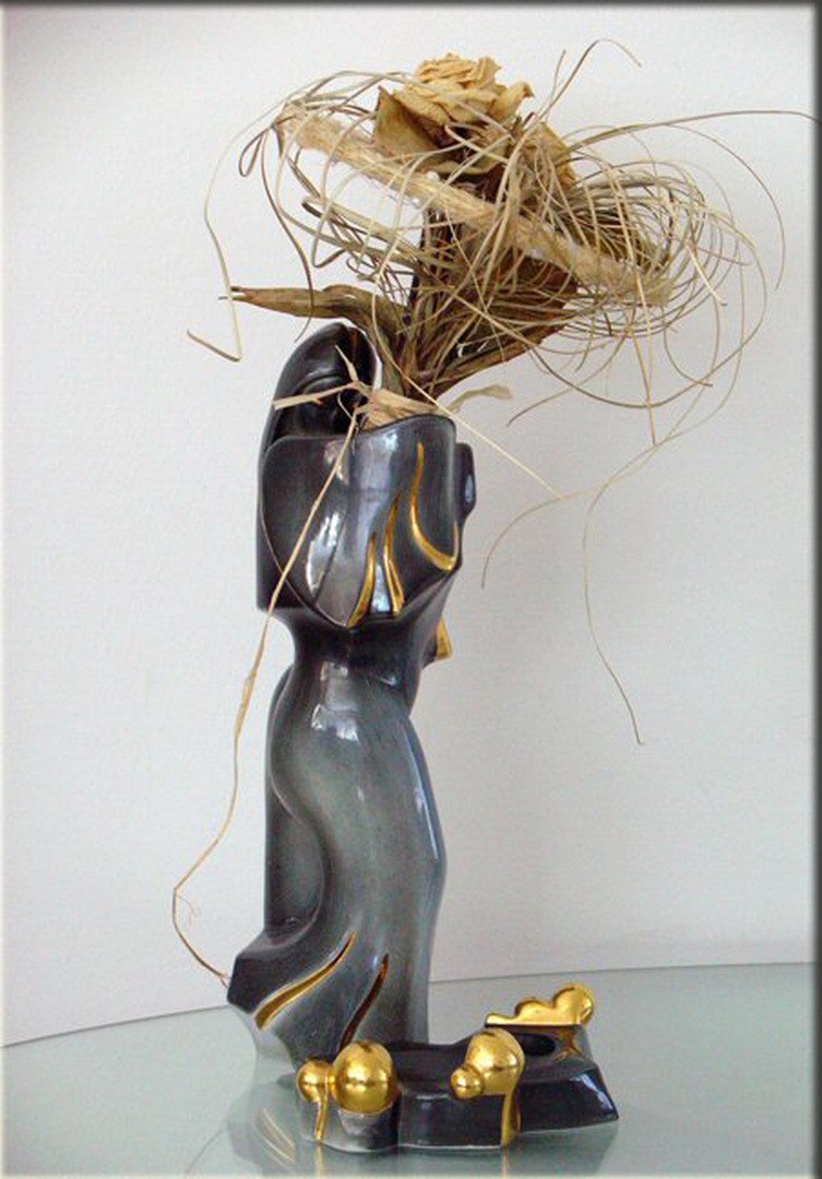 A woman by
