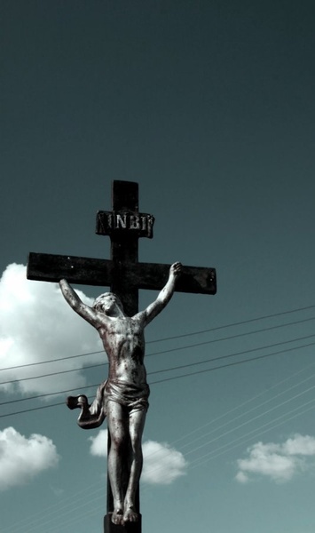 Crucifix by Miha Cvek