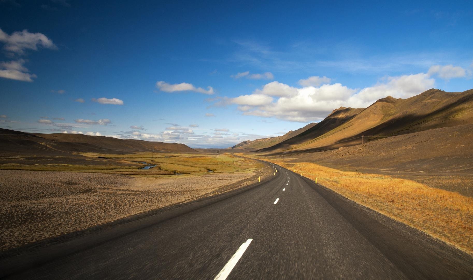 Iceland road by