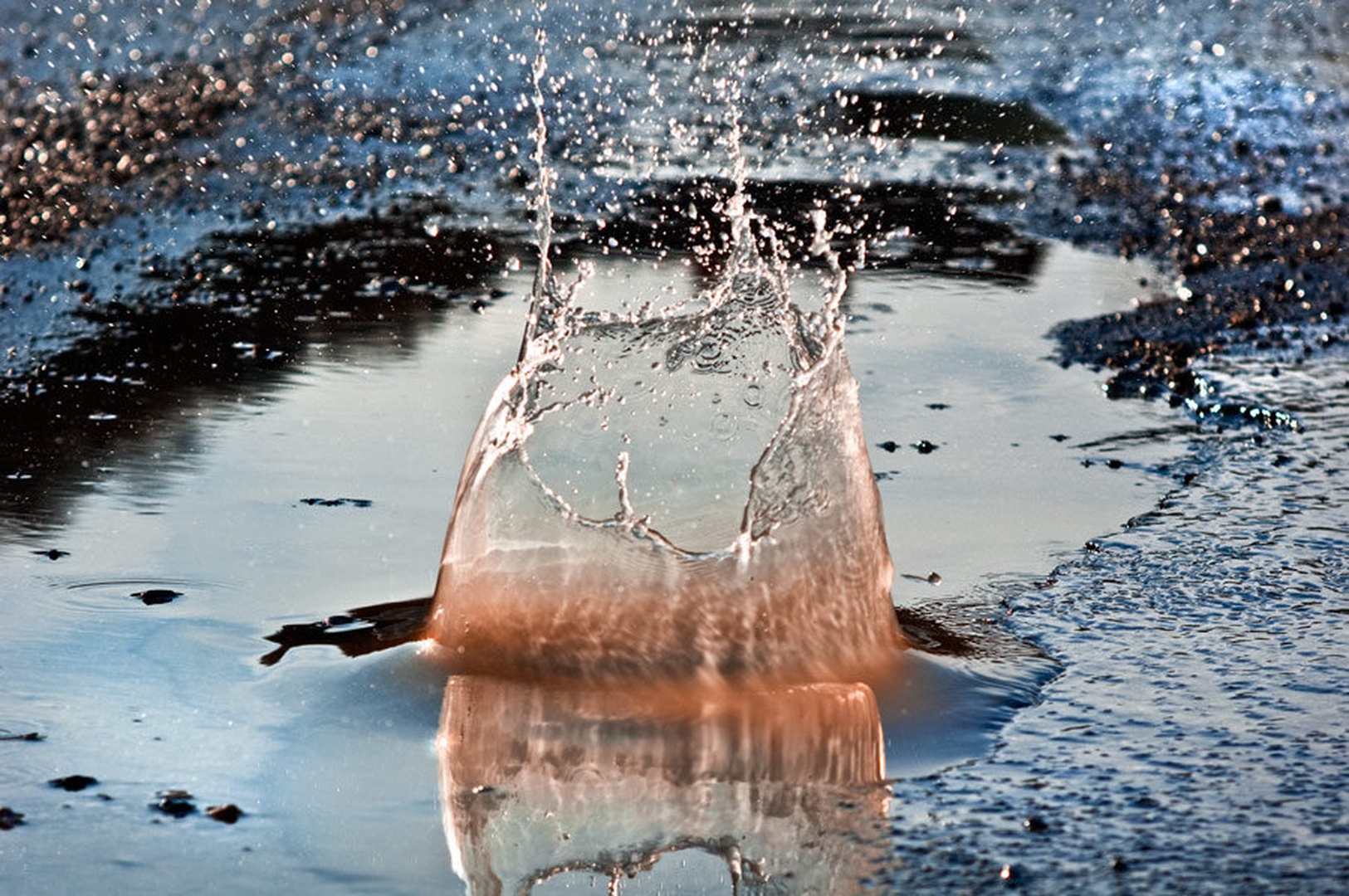 Meteorite strike by