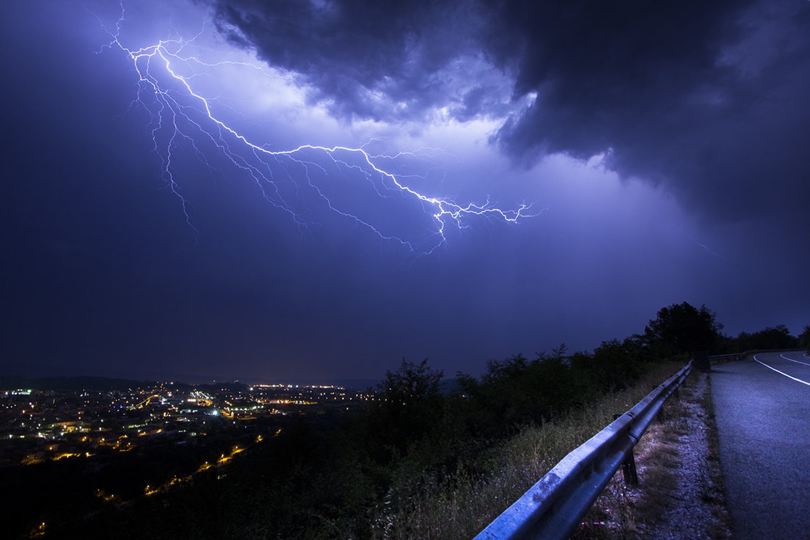 Thunder Beside The Road by Jure Batagelj