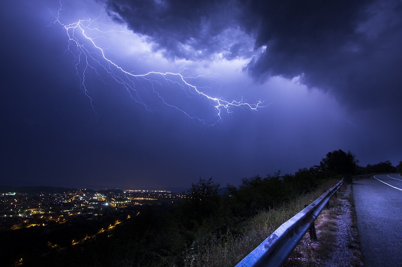 Thunder Beside The Road by Jure Batagelj