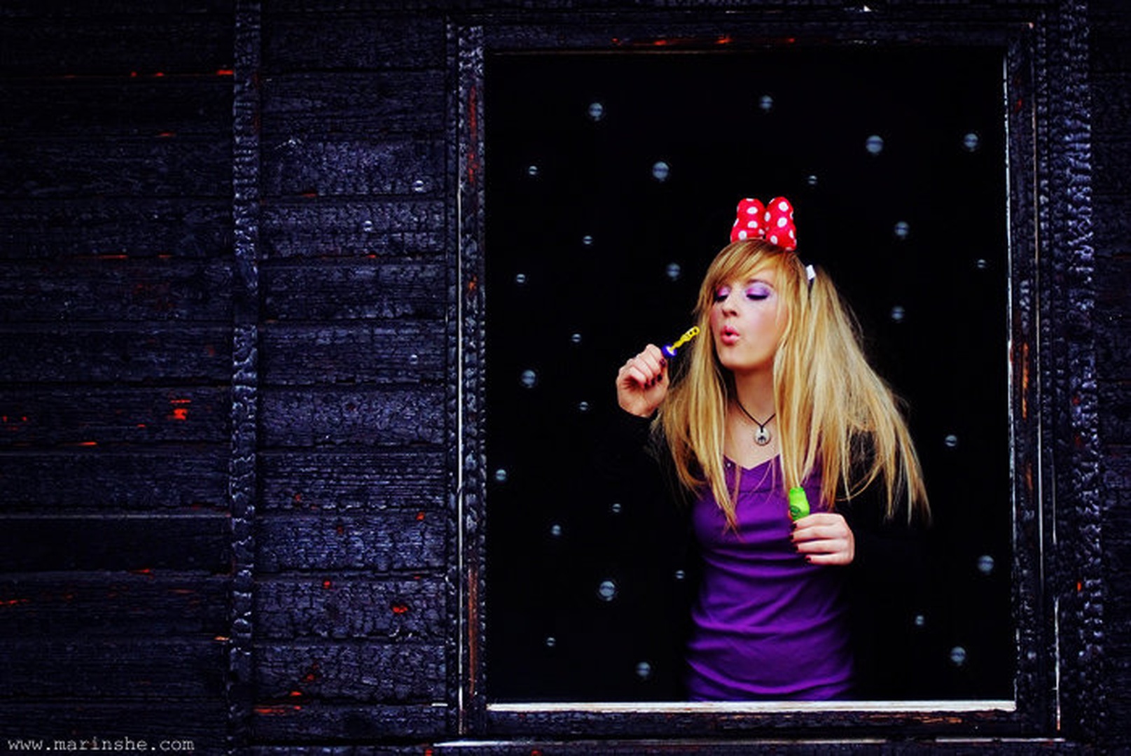 Blown Bubbles Out The Window by Marina Filipović