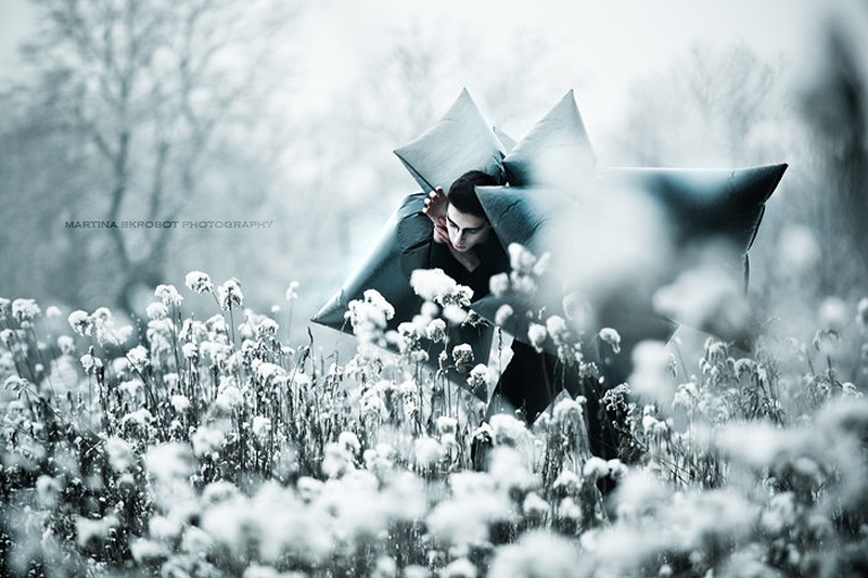 Floating away, lost in the space of my own by Martina Škrobot