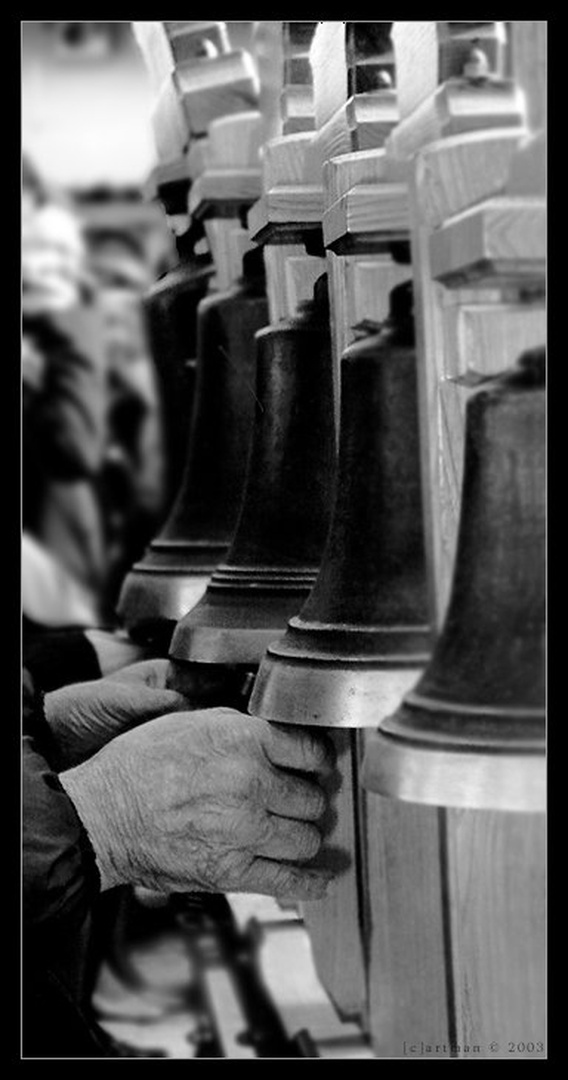 Behind the bells by