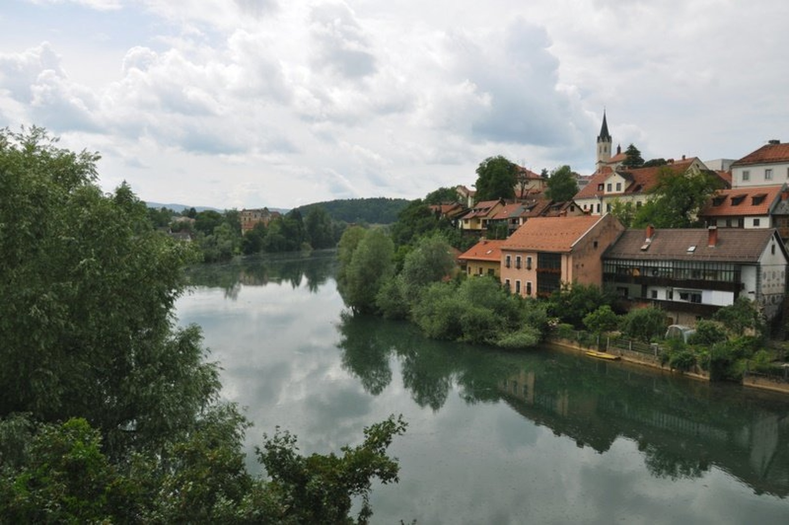 Novo mesto z reko Krko by Marjan