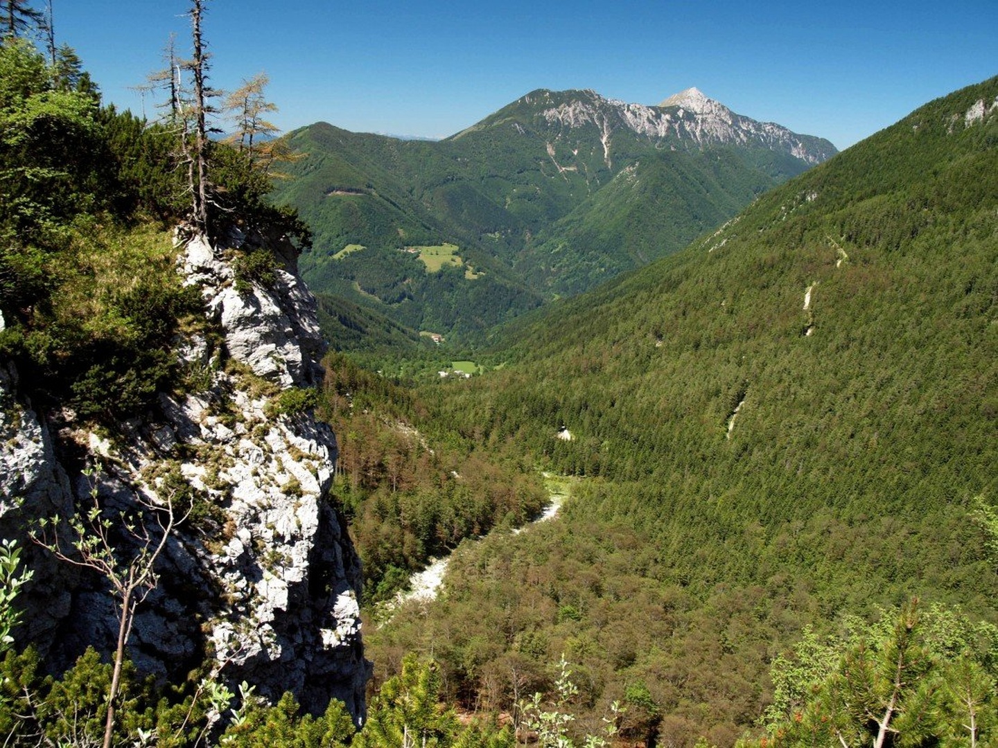 Pogled v dolino. by Franci Medved