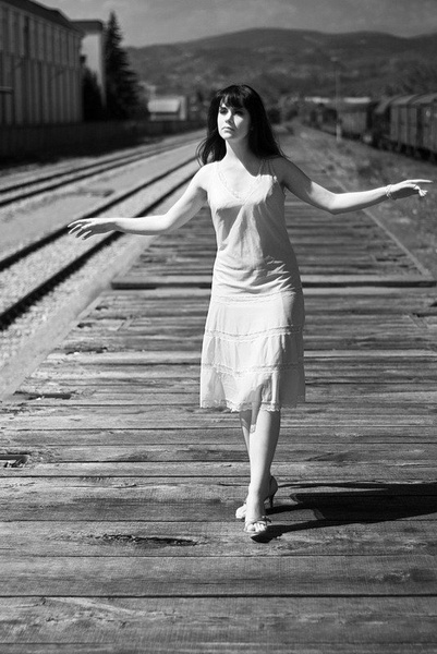 Walking along the line by Gregor Harih