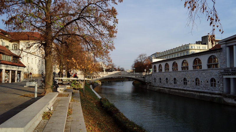 Ljubljanica arkade by Tomaž Janežič