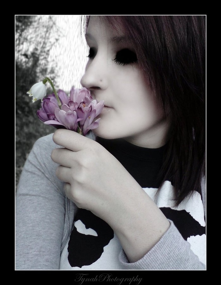 Smells like spring!   [Portret of myself] by Tina Cink