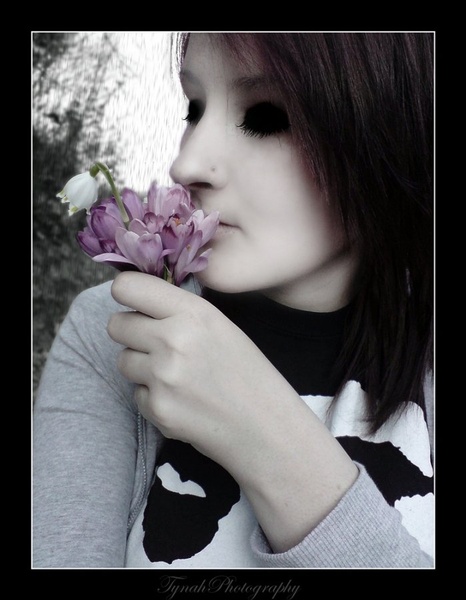 Smells like spring!   [Portret of myself] by Tina Cink