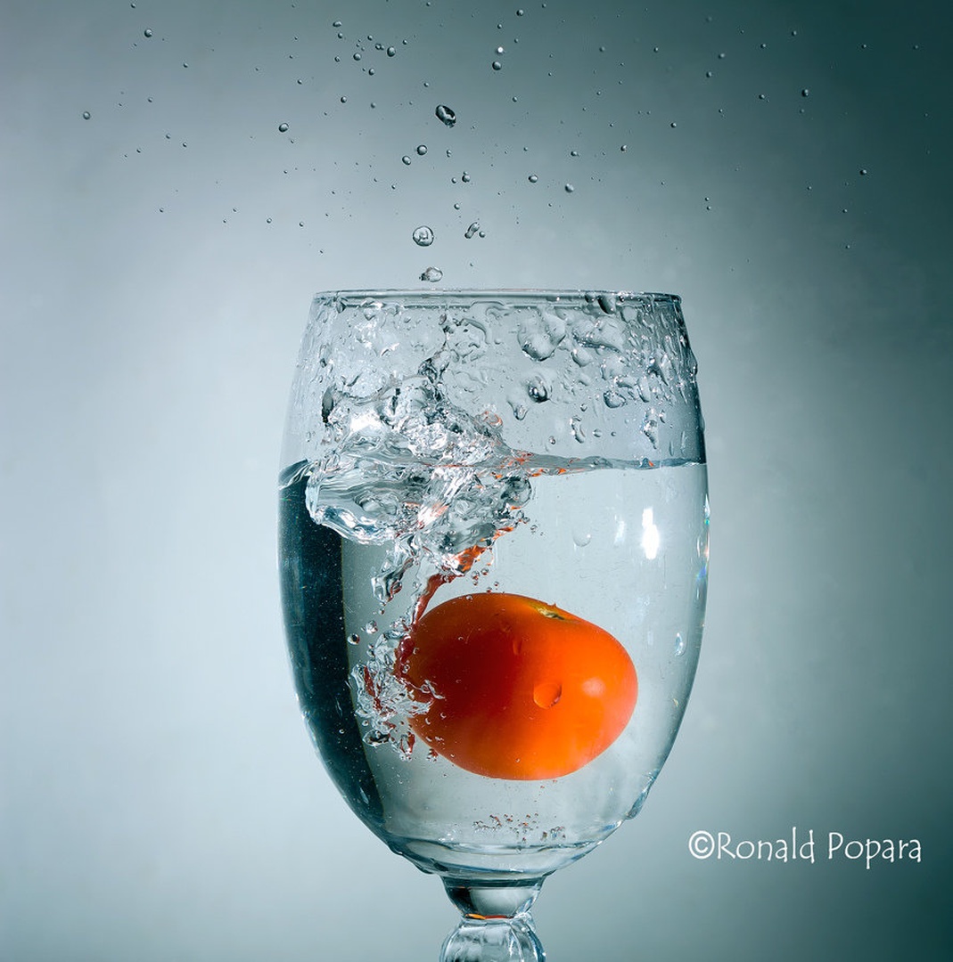 tomato splash by Ronald Popara