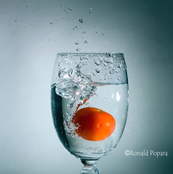 tomato splash by Ronald Popara