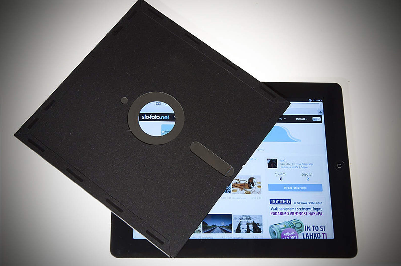 8 inch floppy disc by Zvone Lavrič