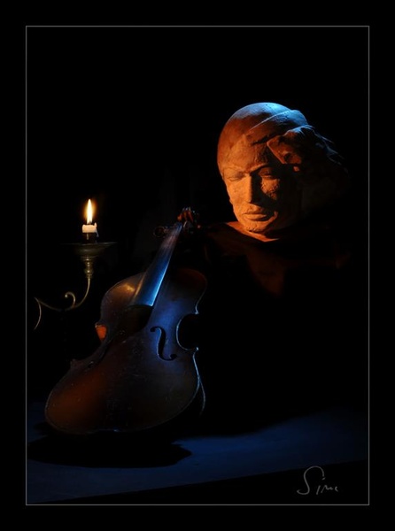 old violin by Zvone Lavrič