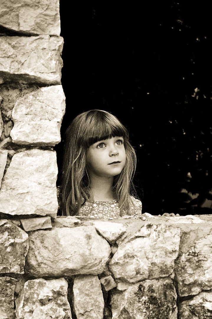 little girl in a big world by