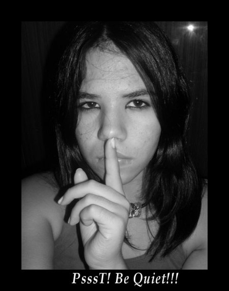 Pssssst! Be quiet! by Nastja